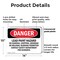 Signmission Lead Paint Hazard No Sanding Chipping Danger Sign, Plastic, 14in W x 10in L, 2PK OS-2PACK-DS-P-1014-L-1942 - alternate 7